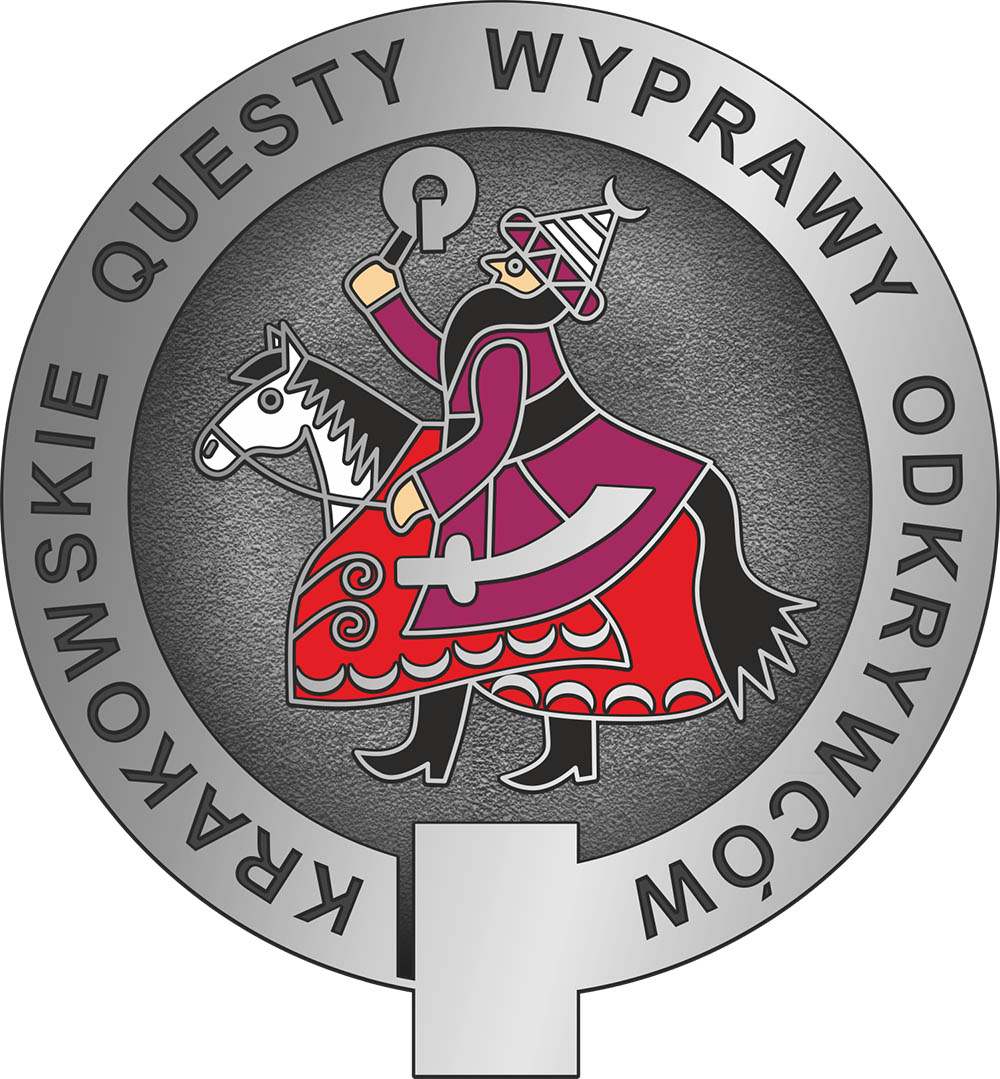 Odznaka srebrna Krakowskie Questy Wyprawy Odkrywców