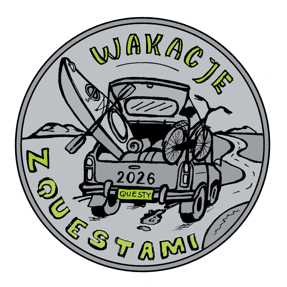 Odznaka srebrna "Wakacje z questami 2026"
