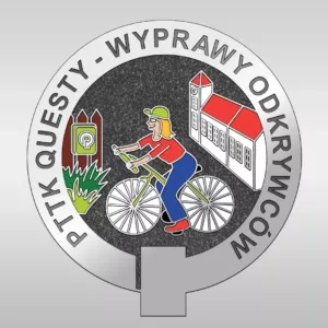 Duża srebrna odznaka PTTK Questy - Wyprawy Odkrywców