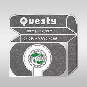 Mała srebrna odznaka PTTK Questy - Wyprawy Odkrywców