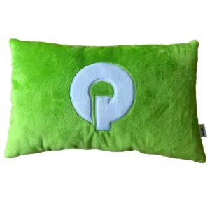 Poduszka prostokątna z logo Q