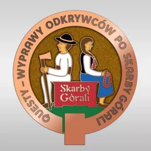 Odznaka brązowa "Questy - Wyprawy Odkrywców po Skarby Górali"
