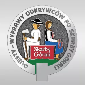 Odznaka srebrna "Questy - Wyprawy Odkrywców po Skarby Górali"