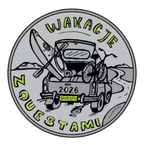Odznaka srebrna "Wakacje z questami 2026"