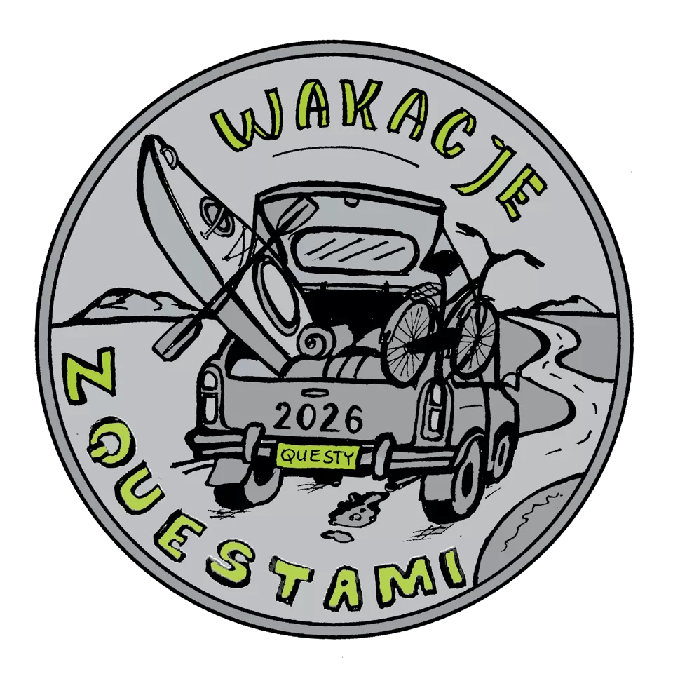 Odznaka srebrna "Wakacje z questami 2026"